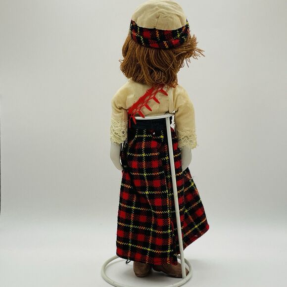 Vintage Scottish International 9” Porcelain Doll With Bendable Limbs - Picture 3 of 8